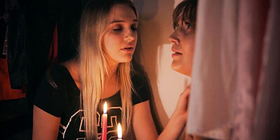 Dainty Kenna James at finger action