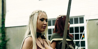 Princess kills some time by letting her knights tag team her