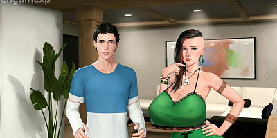 Aunt gives me 69 and I filled her mouth with cum. Stepmom gives me handjob and suck my cum - Prince of Suburbia Chapter 19