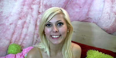 Blonde needs money and she is ready to suck old cock