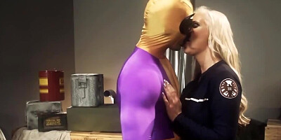 Phoenix Marie does porn with Giovanni Francesco in superhero suit