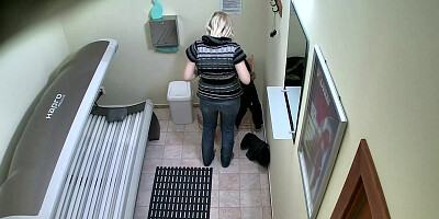 Hidden Camera in Public Tanning Bed