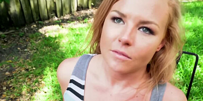 Dirty babe is taking hard dick in front of the camera