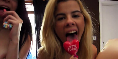 Bunch of hot, beautiful babes go crazy at bachelorette party