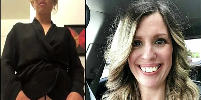 Seductive wife actively masturbates for amateur camera