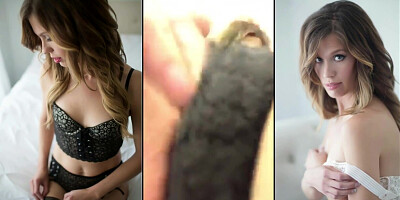 Seductive wife actively masturbates for amateur camera