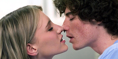 ADULT TIME - Slutty Teen Melody Marks Convinces BF To Fuck Her AT WORK! Stepdad Is Down The Hall!