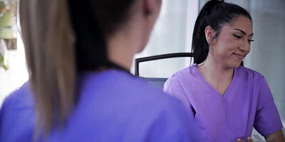 Blonde smut with luring Aiden Ashley and Ryan Mclane from MissaX