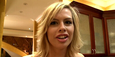 Vintage scene showing a tight blondie who needs big D