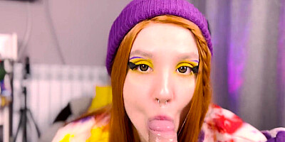 Red hair cutie presented me her ass after blowjob 4K