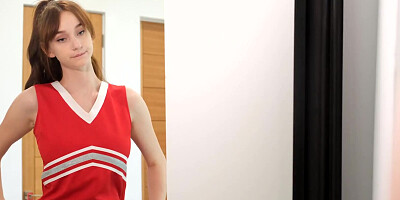 New Sensations - Big Tit Freshman Cheerleader Squirts On His Cock (Melanie Marie)