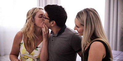 Hot Charlie Forde and Bunny Madison at threesome trailer