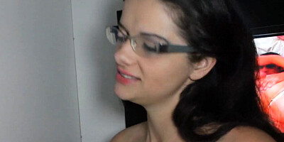 Native American SWALLOWER Saggy Tits Glory Hole Cock Sucking Glasses Slut