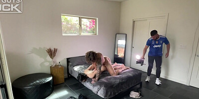 Hercules Tatted Hunk DESTROYS tiny tatted latina tight puss.