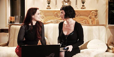 Jessica Ryan and Olive Glass's redhead milf porn by All Her Luv