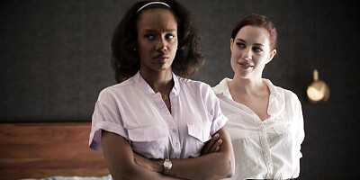 Jessica and Lacey's lesbian scene