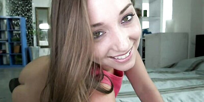 Good anal fuck in the sideways pose with a hot brunette Remy LaCroix