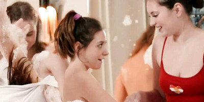 Sweet babes Alice Flore and Mia Murkovski at the lesbian orgy