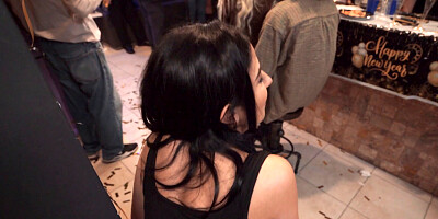 POV pleasure session to celebrate New Year with a new slut