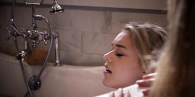 Graceful Cadence Lux and Anny Aurora at lesbian trailer