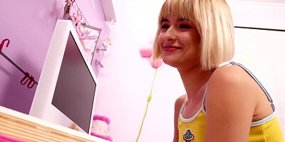 Jessie Saint seeks ways to make his hard cock happy