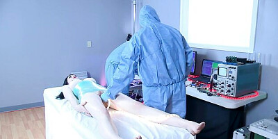 Beautiful no sex solo with a big-boobed brunette FemBot Helix