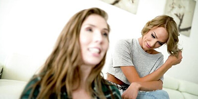 Stylish Serena Blair and Lena Paul at fingering movie