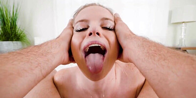 Blondie with a cute smirk is going to get fucked hard