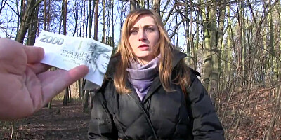 PublicAgent Sales lady has sex in a forest