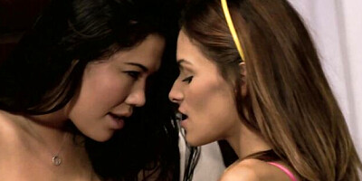 London Keyes and Valerie Rios's brunette lesbian dirt by Lez Mates