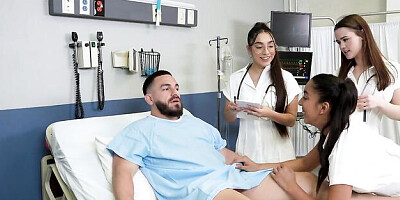 Awesome doggy style fuck with teens Claire Black and Madison Wilde