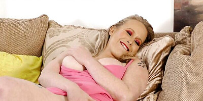 Aesthetic solo masturbation with a long-legged Mackenzie Page