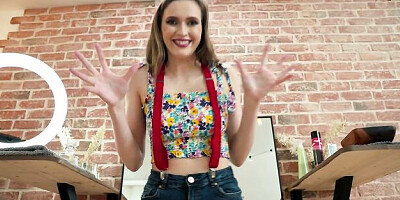 Passionate dick-riding session with a godlike teen Stacy Cruz