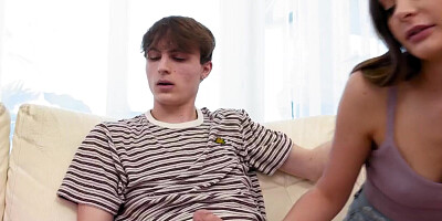 OUT OF THE FAMILY - Hot Teen Aften Opal Sucks And Fucks Her BF Even If Her Stepmom Is Watching