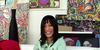 Striking Miako at small tits dirt