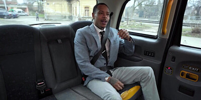 Female Fake Taxi Busty ebony driver with a huge ass treats her passenger to a hardcore fast fucking