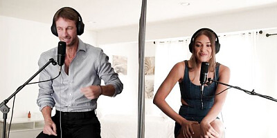 Watch smiling Gizelle Blanco and Ryan Mclane's porn