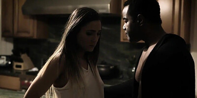 Black guy comes too kitchen for fucking Jaye Summers