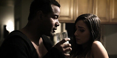 Black guy comes too kitchen for fucking Jaye Summers