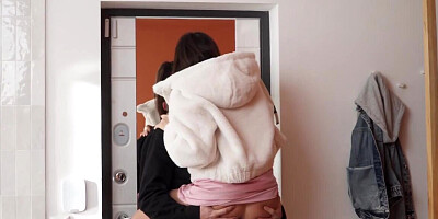 Russian guy nicely fucks Asian GF after promenade