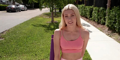 Black stud Jay Bangher butt fucks a lovely blonde Anna Kovachenko