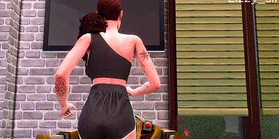 Stepfather fucks and cum on rebellious stepdaughter - sims 4 - 3D animation