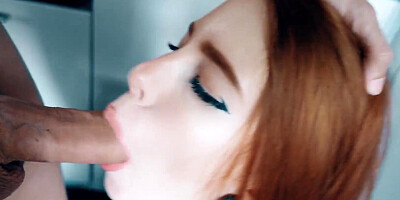 Cum on Her Face After Sensual Morning Sex in the Kitchen - Mollyredwolf
