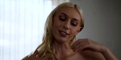 Attractive blonde blows a guy and gets licked afterwards