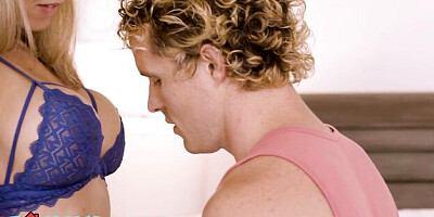 Playful Briana and Briana's spooning action