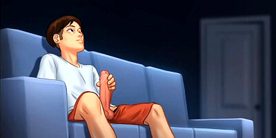 Summertime Saga Part 14 - He Loves Lesbian Porn