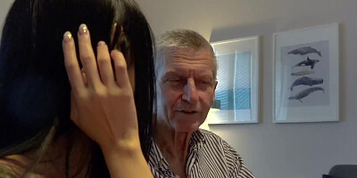Teeny tiny hottie getting screwed by a much older dude