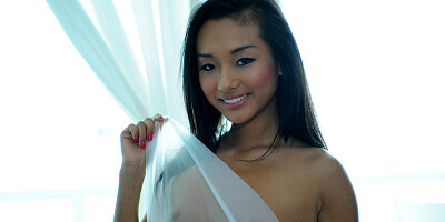 Tight Asian pussy getting pounded in a POV fuck scene