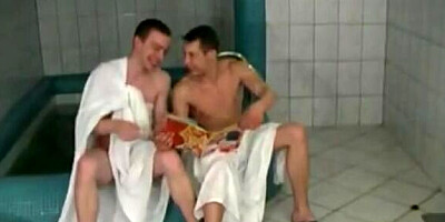 Orgy in a sauna with milfs