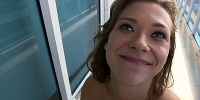 Horny brunette Callie Calypso having amazing skills